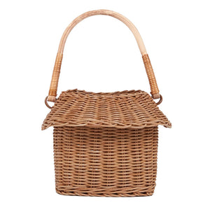 Olli Ella Rattan Hutch Small Basket toy storage
