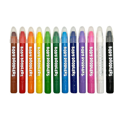 OOLY Body Doodlers Face & Body Crayons (Set of 12)