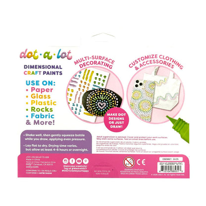 OOLY Dot-A-Lot: Dimensional Craft Paint- Pearlescent (Set of 8)