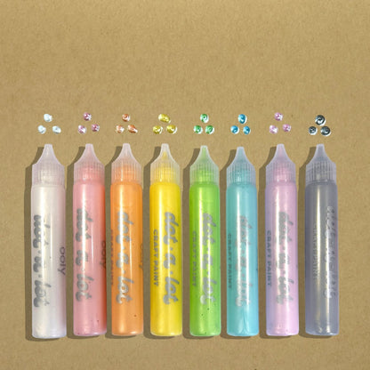 OOLY Dot-A-Lot: Dimensional Craft Paint- Pearlescent (Set of 8)