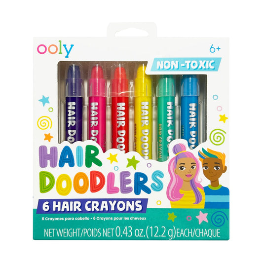 OOLY Hair Doodlers Hair Crayons (Set of 6)