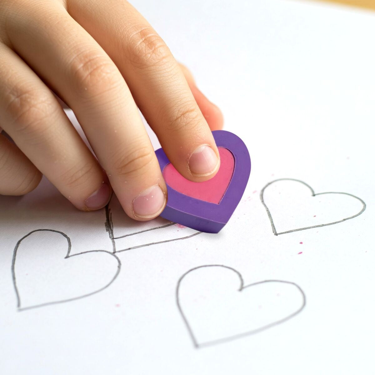 OOLY Hearts in Bloom: Erasers (Set of 6)