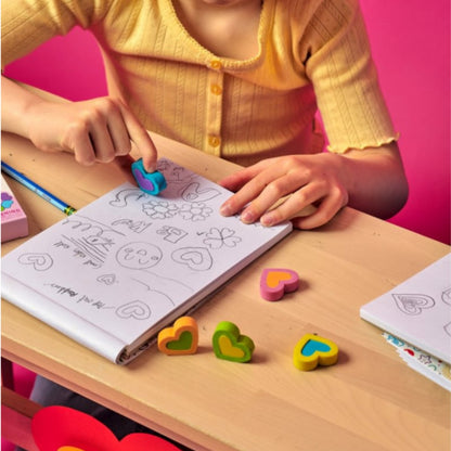 OOLY Hearts in Bloom: Erasers (Set of 6)