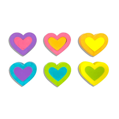 OOLY Hearts in Bloom: Erasers (Set of 6)