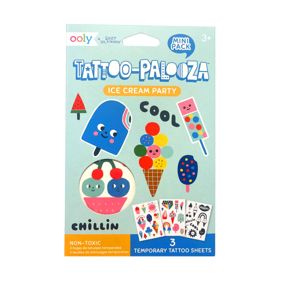 OOLY Mini Tattoos X Suzy- Ice Cream Party
