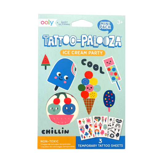 OOLY Mini Tattoos X Suzy- Ice Cream Party