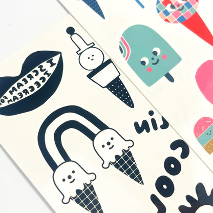 OOLY Mini Tattoos X Suzy- Ice Cream Party