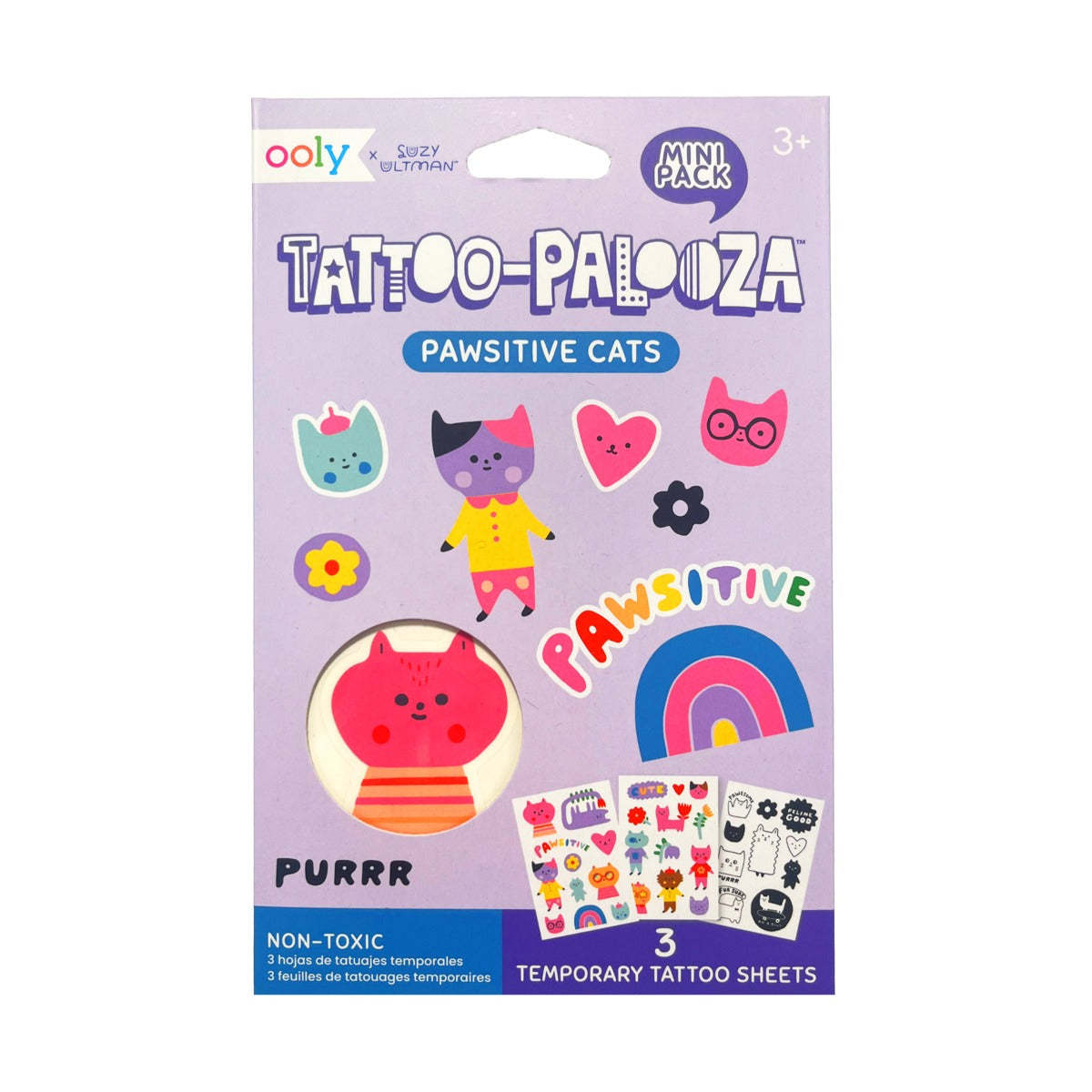 OOLY Mini Tattoos X Suzy- Pawsitive Cats