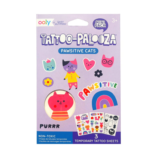 OOLY Mini Tattoos X Suzy- Pawsitive Cats