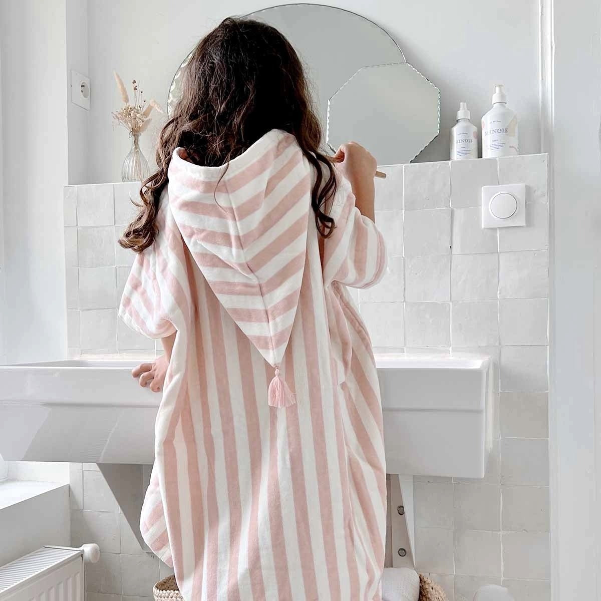 Rose in April Suzon Stripe Poncho