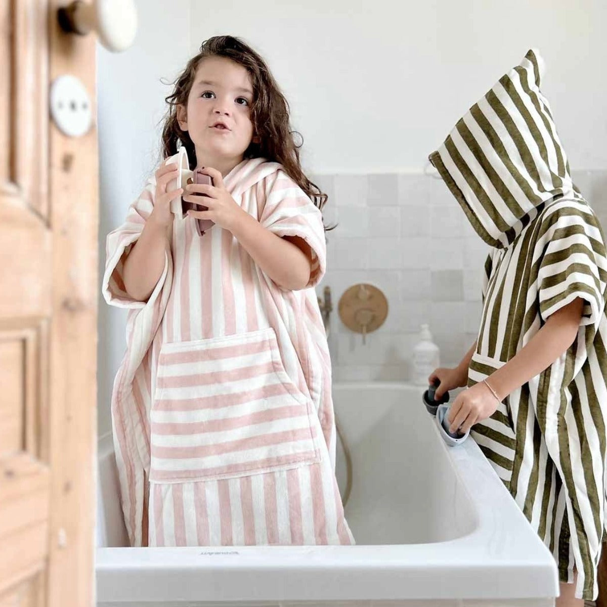 Rose in April Suzon Stripe Poncho