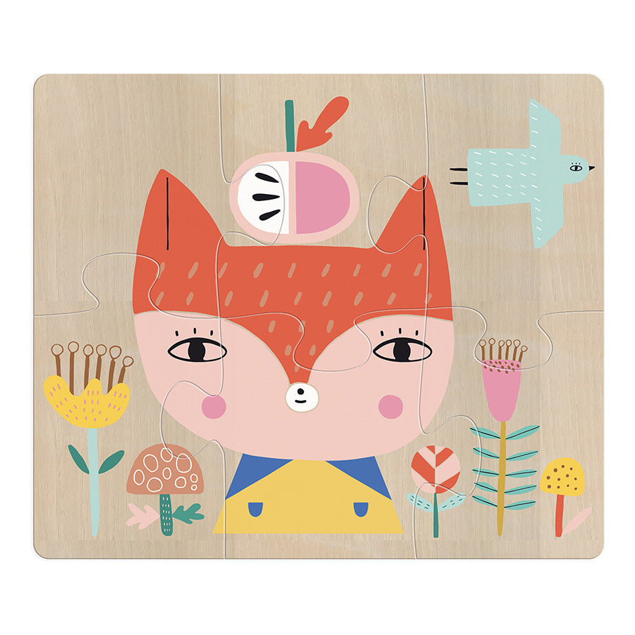 Vilac 4 Animal Wooden Educational Puzzles