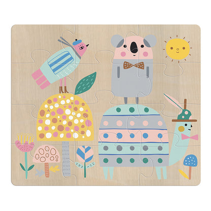 Vilac 4 Animal Wooden Educational Puzzles