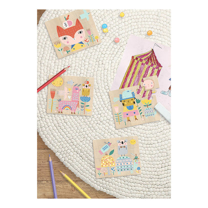 Vilac 4 Animal Wooden Educational Puzzles