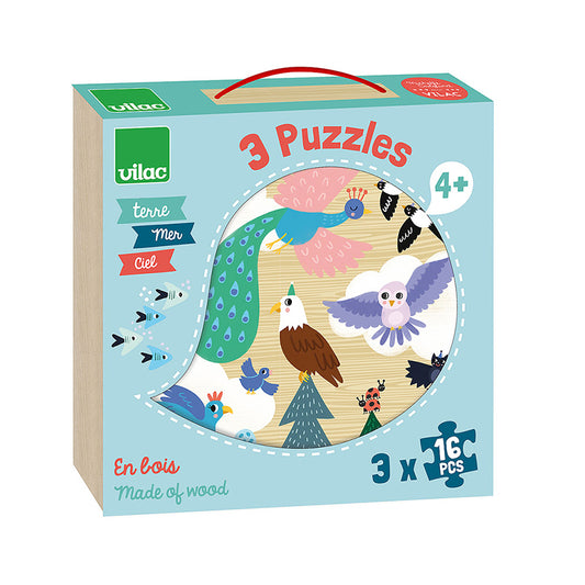 Vilac Earth Sea And Sky Puzzle