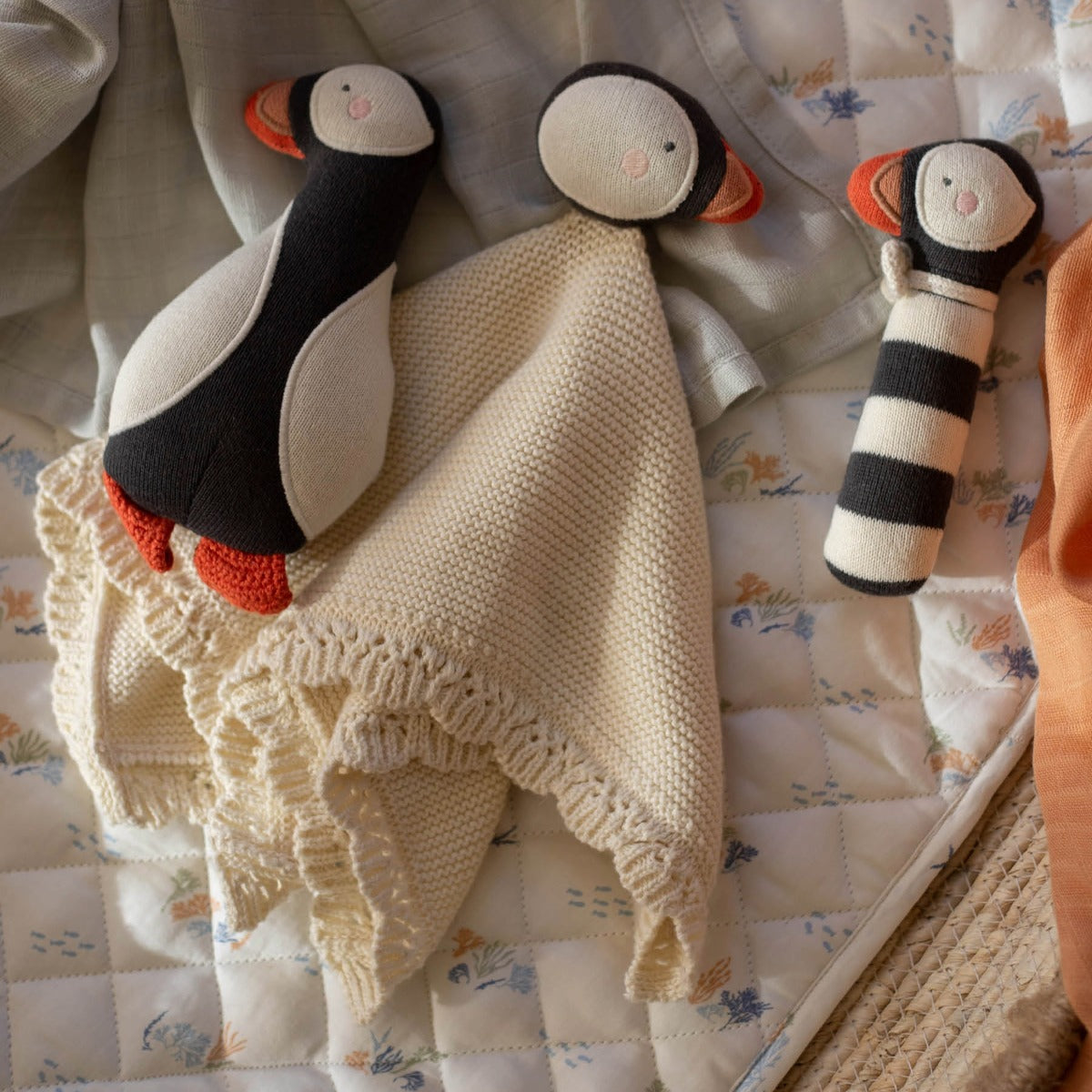 Avery Row Cuddle Cloth - Puffin