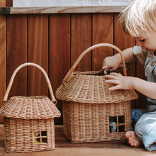Load image into Gallery viewer, Olli Ella Rattan Hutch Small Basket made from 100% natural rattan