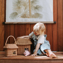 Load image into Gallery viewer, Olli Ella Rattan Hutch Small Basket handmade from 100% natural rattan