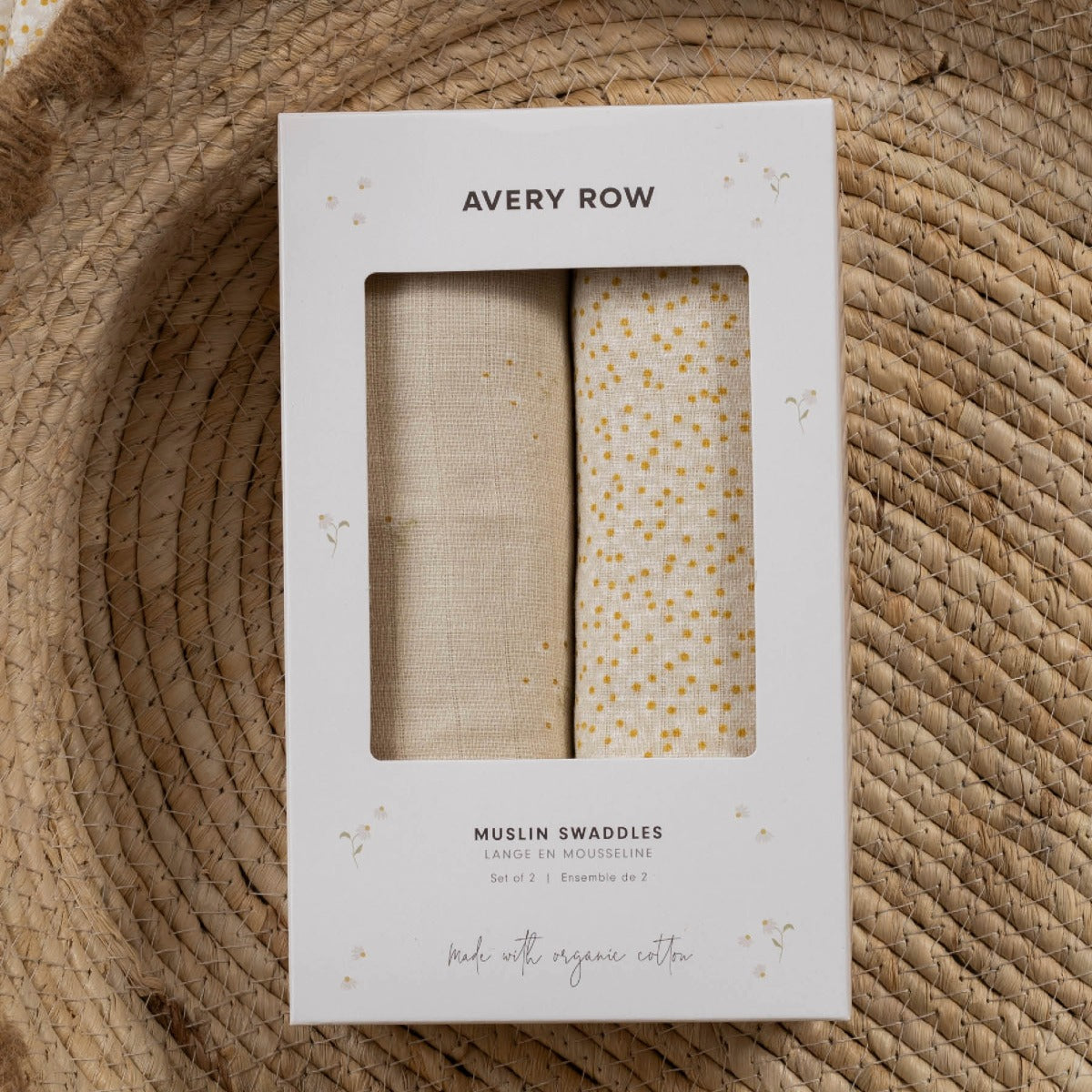 Avery Row Organic Baby Muslin Swaddles
