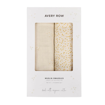 Avery Row Organic Baby Muslin Swaddles
