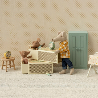 Maileg Sleepy/Wakey Baby Mouse in Matchbox