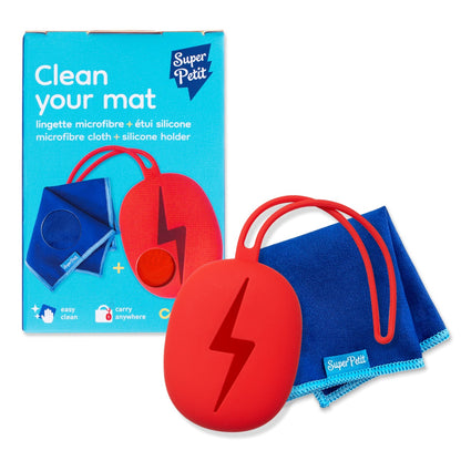 Super Petit CLEAN YOUR MAT! Microfibre Wipe & Case