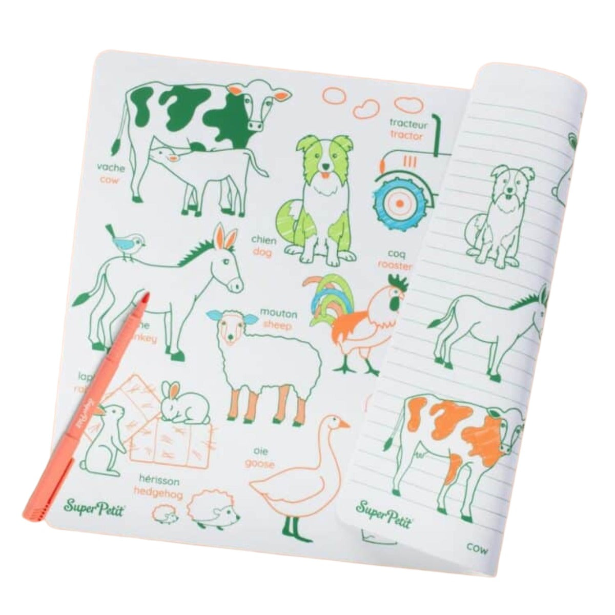 Super Petit Colouring Learn & Play - Farm Animals