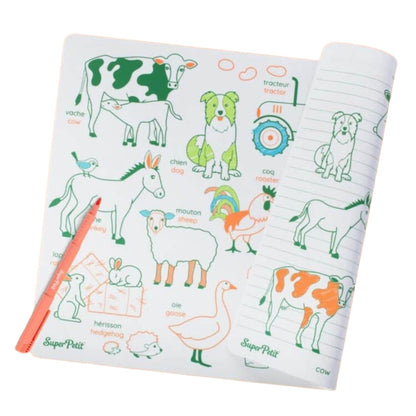 Super Petit Colouring Learn & Play - Farm Animals