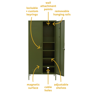 Mustard Made The Twinny Locker in Olive