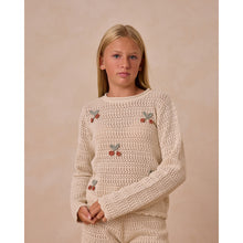 Load image into Gallery viewer, Rylee + Cru Crochet Knit Pullover ss25