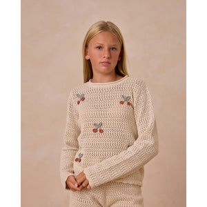 Rylee + Cru Crochet Knit Pullover ss25