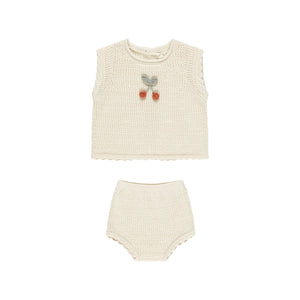 Rylee + Cru Scallop Knit Baby Set