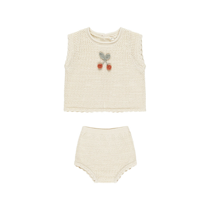 Rylee + Cru Scallop Knit Baby Set