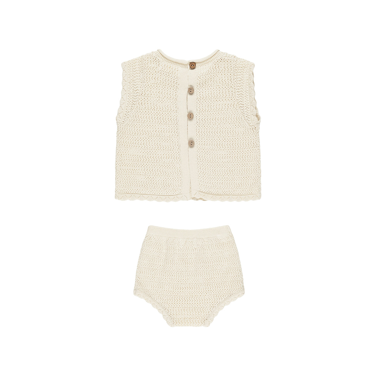 Rylee + Cru Scallop Knit Baby Set for babies