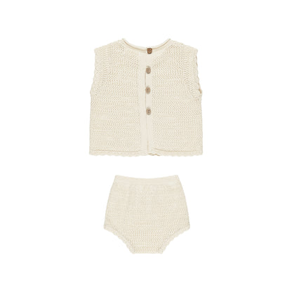 Rylee + Cru Scallop Knit Baby Set for babies