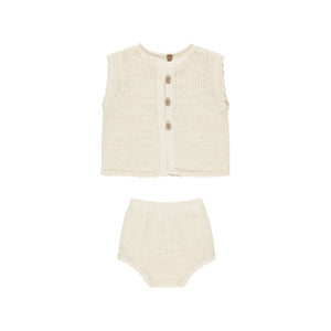 Rylee + Cru Scallop Knit Baby Set for babies