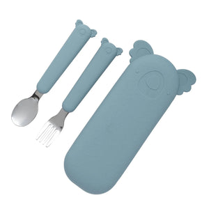The Cotton Cloud Zoe Koala Cutlery Set for toddlers