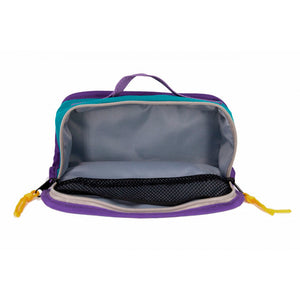 box pencil case (trousse boitein) in green and purple for kids, teens, students from Leçons de Choses