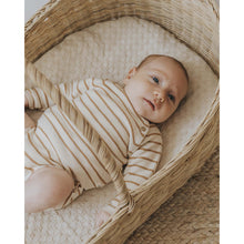 Load image into Gallery viewer, stripes jumper in beige and brown for newborns and babies from búho