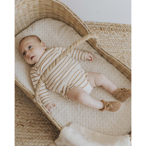 long sleeved tricot stripes jumper in organic cotton from búho for newborns and babies
