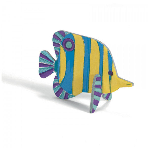 arts and crafts diy animals kit - sea life, from djeco for kids