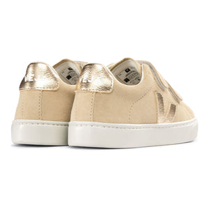 ESPLAR SUEDE ALMOND PLATINE shoes/sneakers in suede and chromefree leather from Veja for toddlers and kids/children