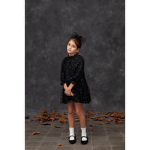 Load image into Gallery viewer, Tocoto Vintage Stars Fancy Tulle Dress in black for toddlers, kids/children and teens/teenagers