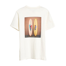 Load image into Gallery viewer, short sleeve kenny t-shirt in colour vintage white with surf print on back from bellerose for kids