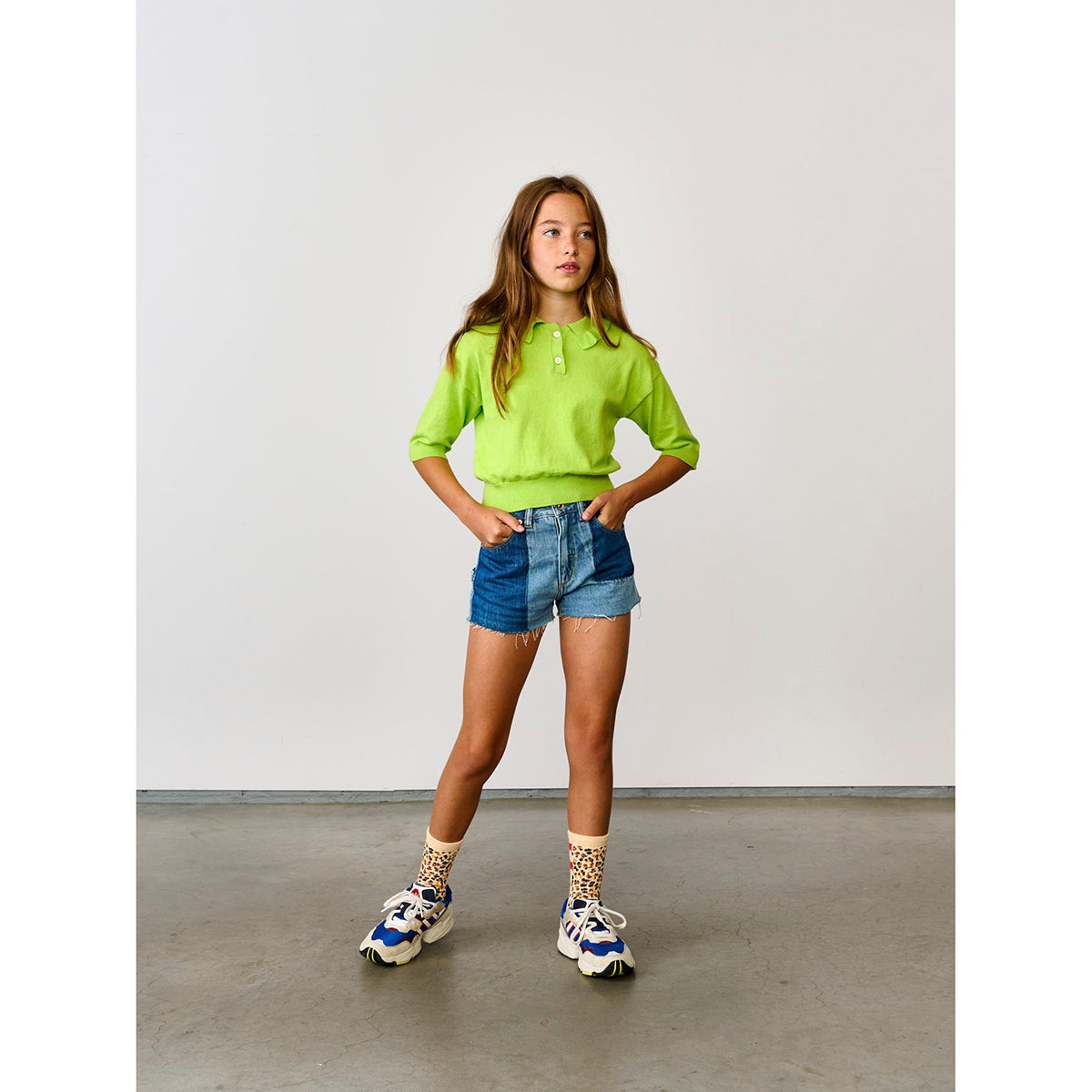 blue denim shorts for kids from bellerose