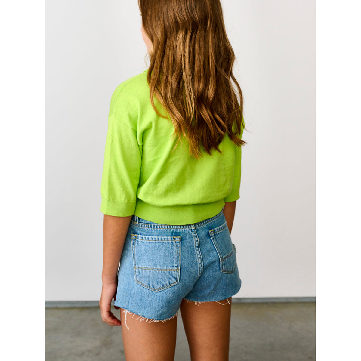 Bellerose Kids Petite denim Shorts with patchwork for kids