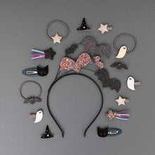 Load image into Gallery viewer, hair accessories spooky cat clips pack from mimi &amp; lula for kids/children
