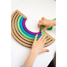 Load image into Gallery viewer, kids craft from koko cardboards diy classic rainbow