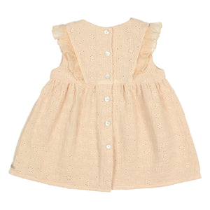 Flower Embroidered Dress for babies from buho barcelona