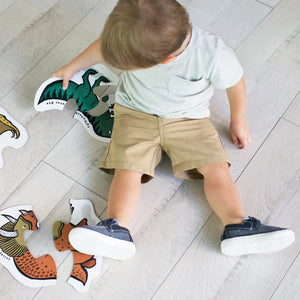 dinosaur puzzles that's good for Problem solving, Motor skills, Colour recognition for kids from wee gallery